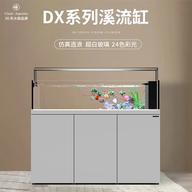 Aquarium Planted Set Up - Aa Fish tank ultra-white glass integrated