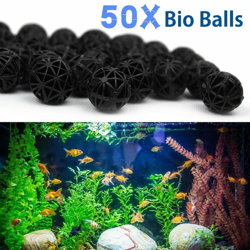 Aquarium Plant Fertilizer - 50Pcs 16mm Bio Balls Aquarium Filter