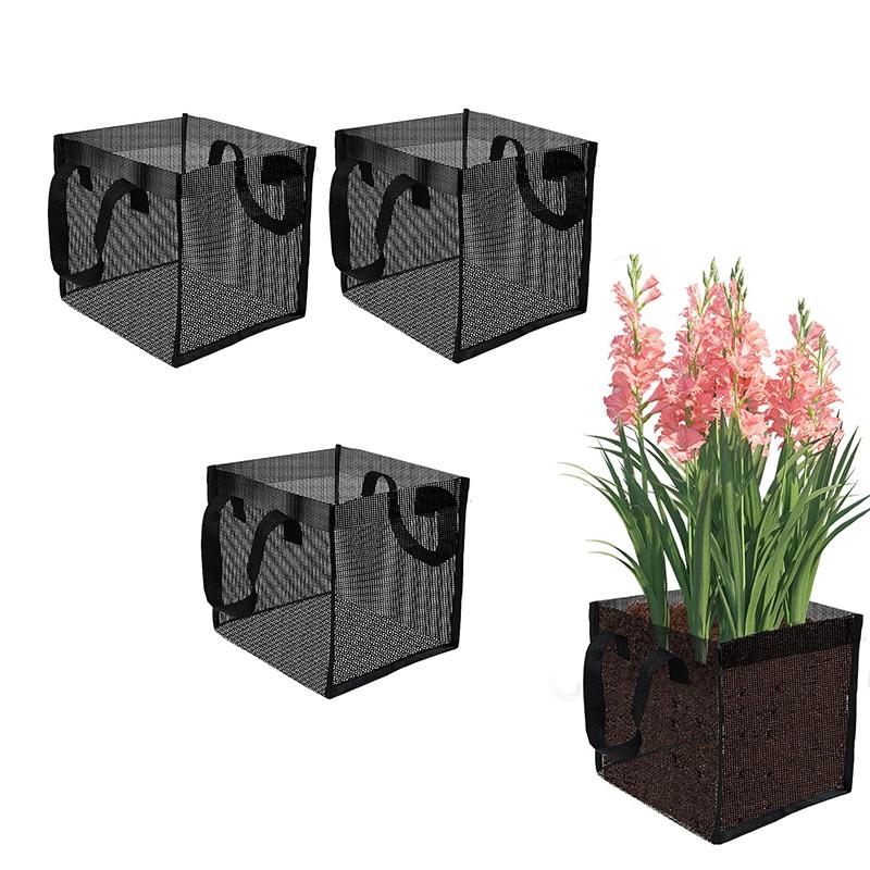 Aquarium Plant Original - 4 Pcs Black Mesh Pond Planting