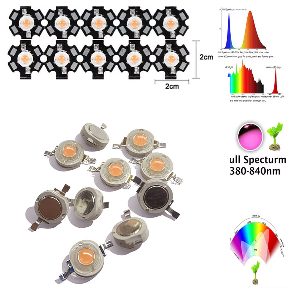 1W 3W 5W LED Lamp Beads Grow L - đánh giá và giá Aquarium Plant Seeds