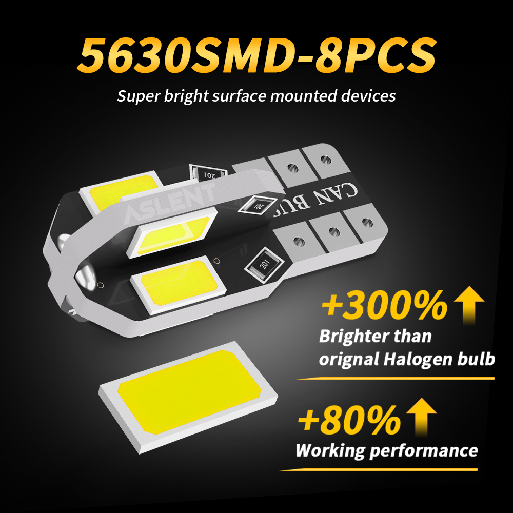 10x W5W T10 LED CANBUS No Erro - đánh giá và giá Ludwigia Super Red