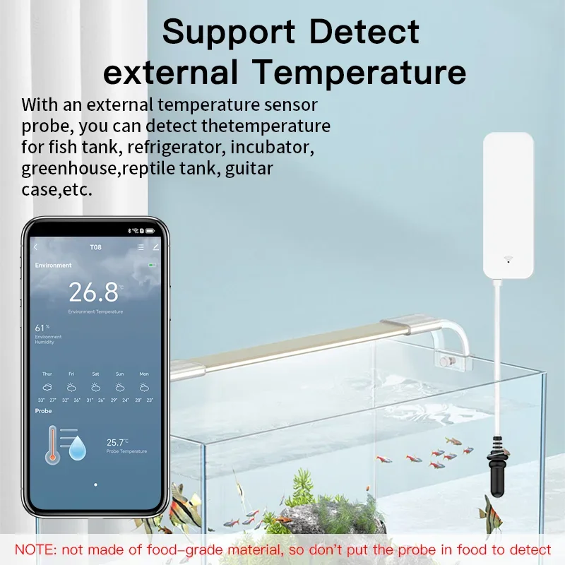 Tuya WiFi Temperature Humidity - đánh giá và giá Aquarium Plant Original