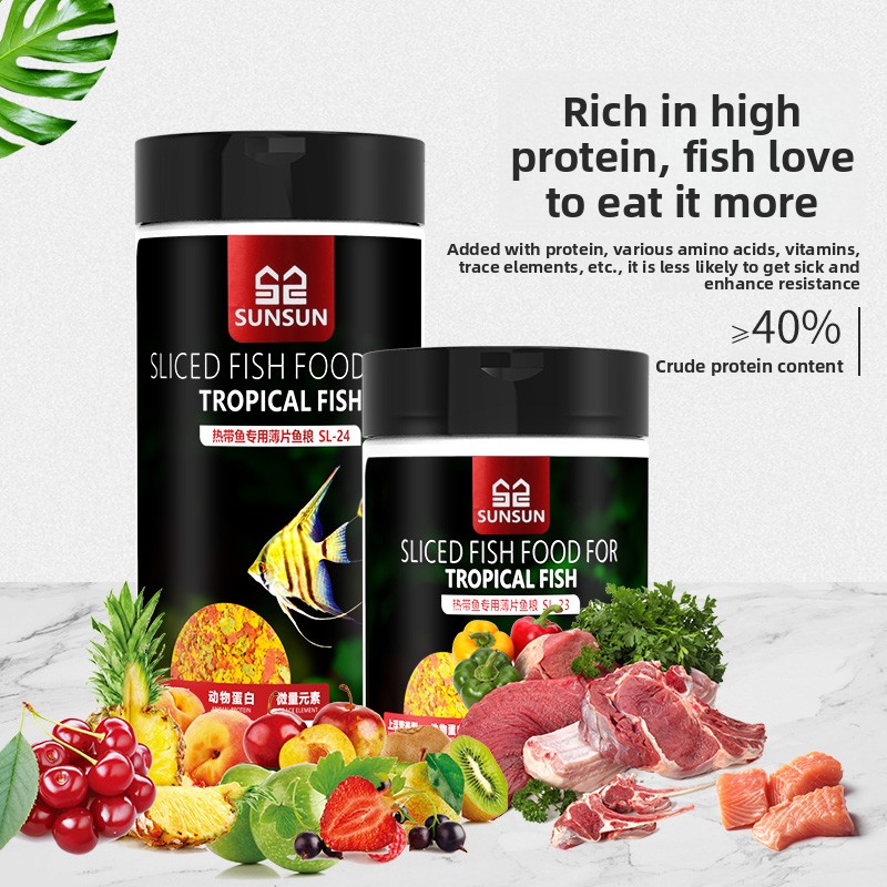 SUNSUN Premium Tropical Fish F - đánh giá và giá Tetra Food Tropical Flakes
