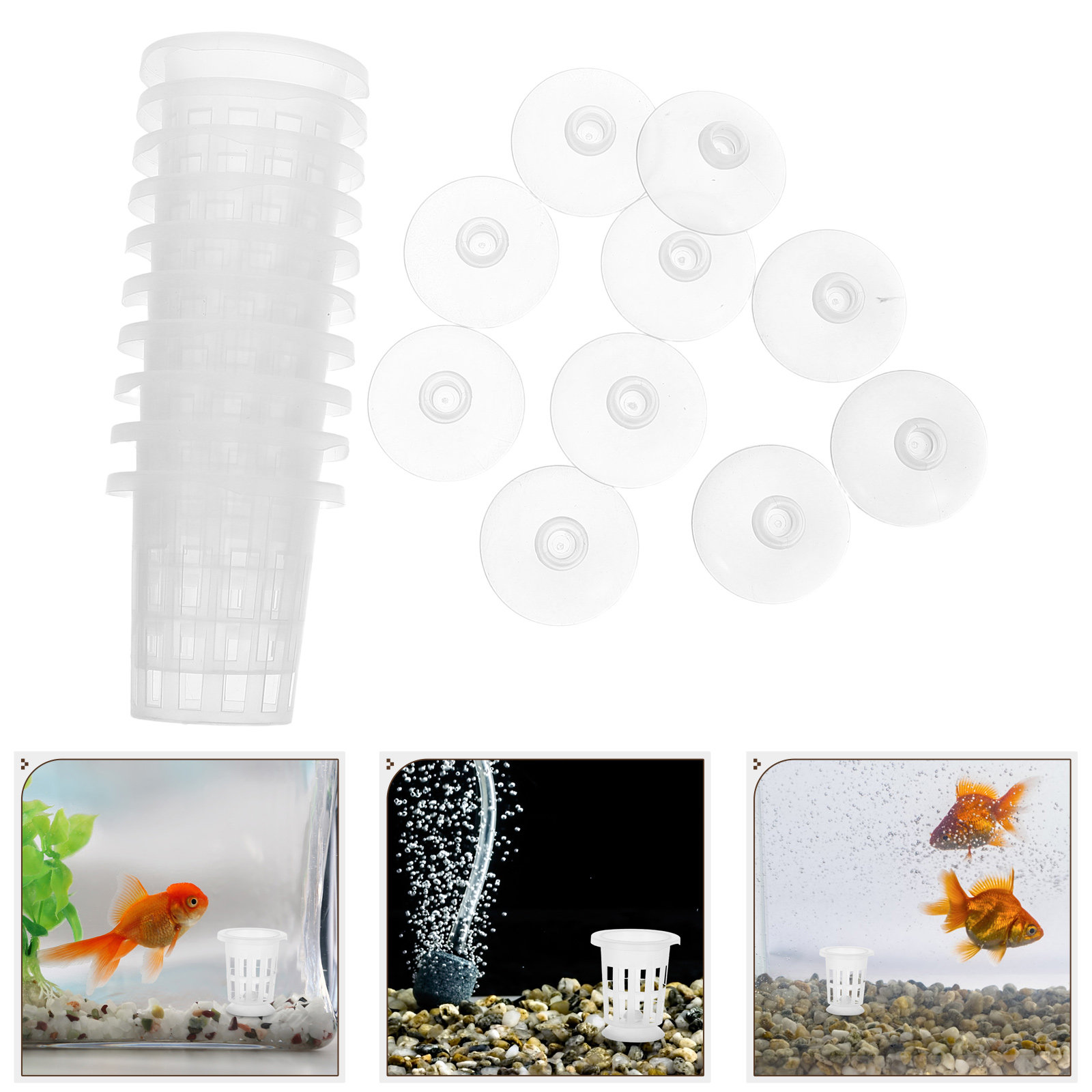 1Set Hydroponic Net Pot with S - đánh giá và giá Aquarium Plant Original