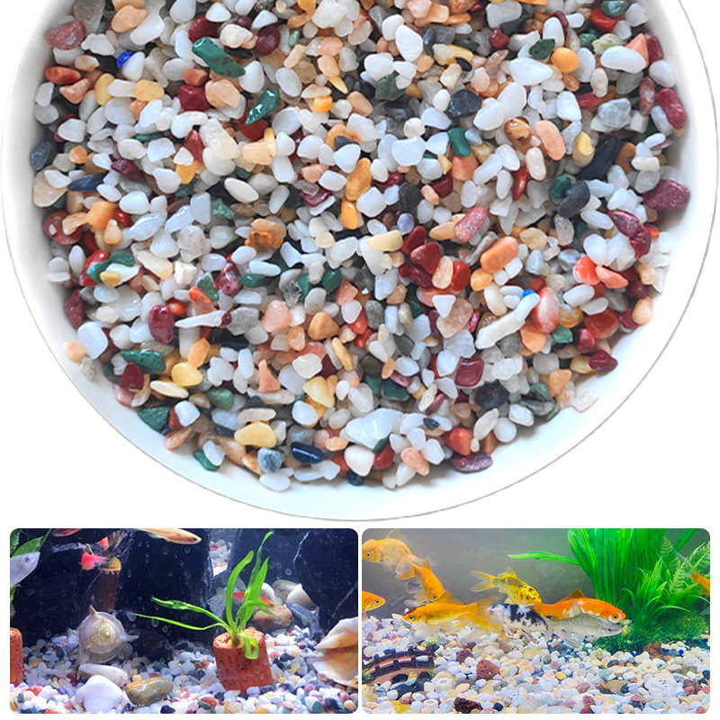 Natural Gravel Stone 200~1000g - đánh giá và giá Aquarium Planted Sand