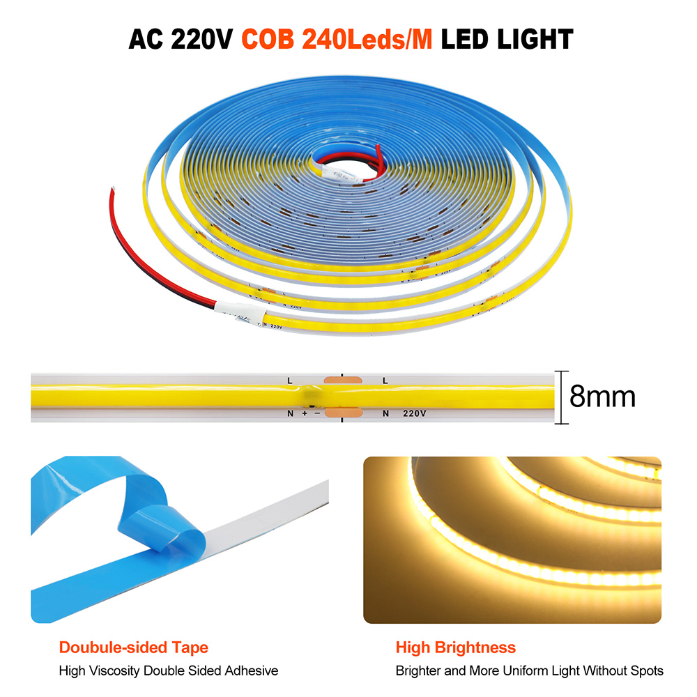 220V 5m 10m 15m 20m 50m COB LE - đánh giá và giá Ludwigia Super Red