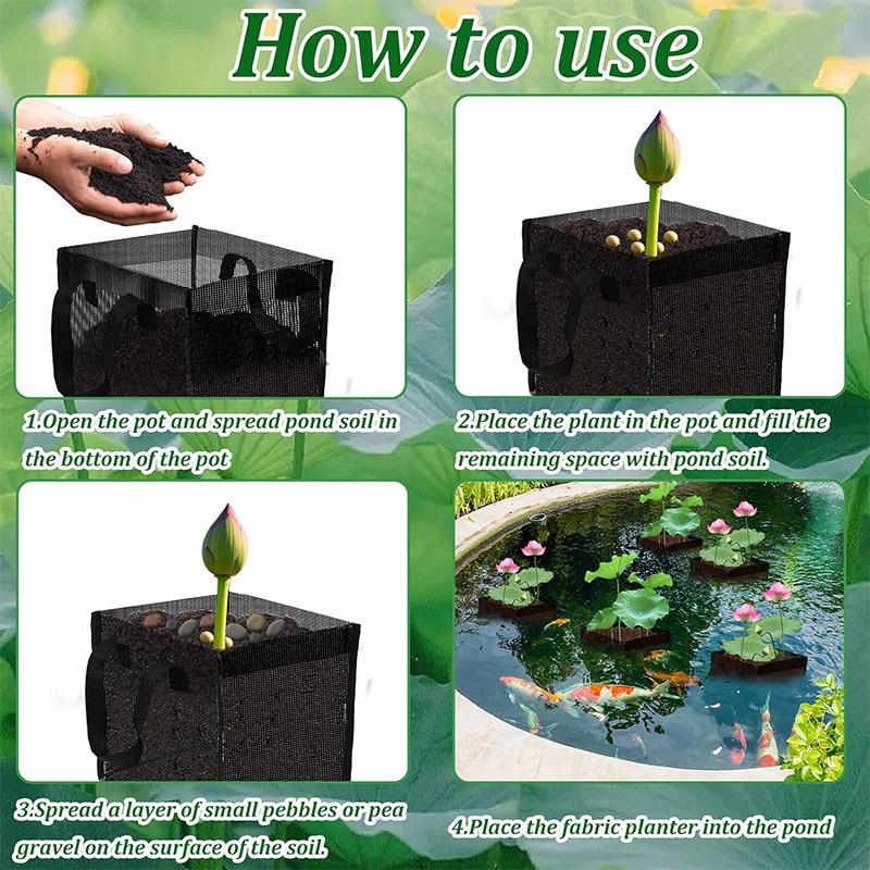 4 Pcs Black Mesh Pond Planting - đánh giá và giá Aquarium Plant Original