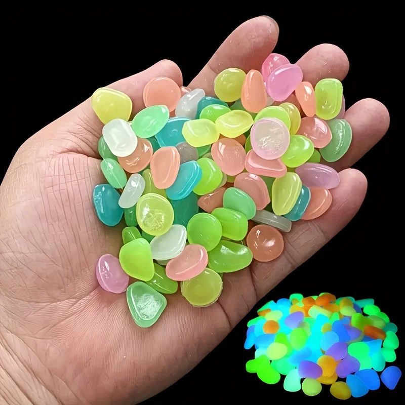50-200pcs Glow in The Dark Peb - đánh giá và giá Aquarium Plant Original