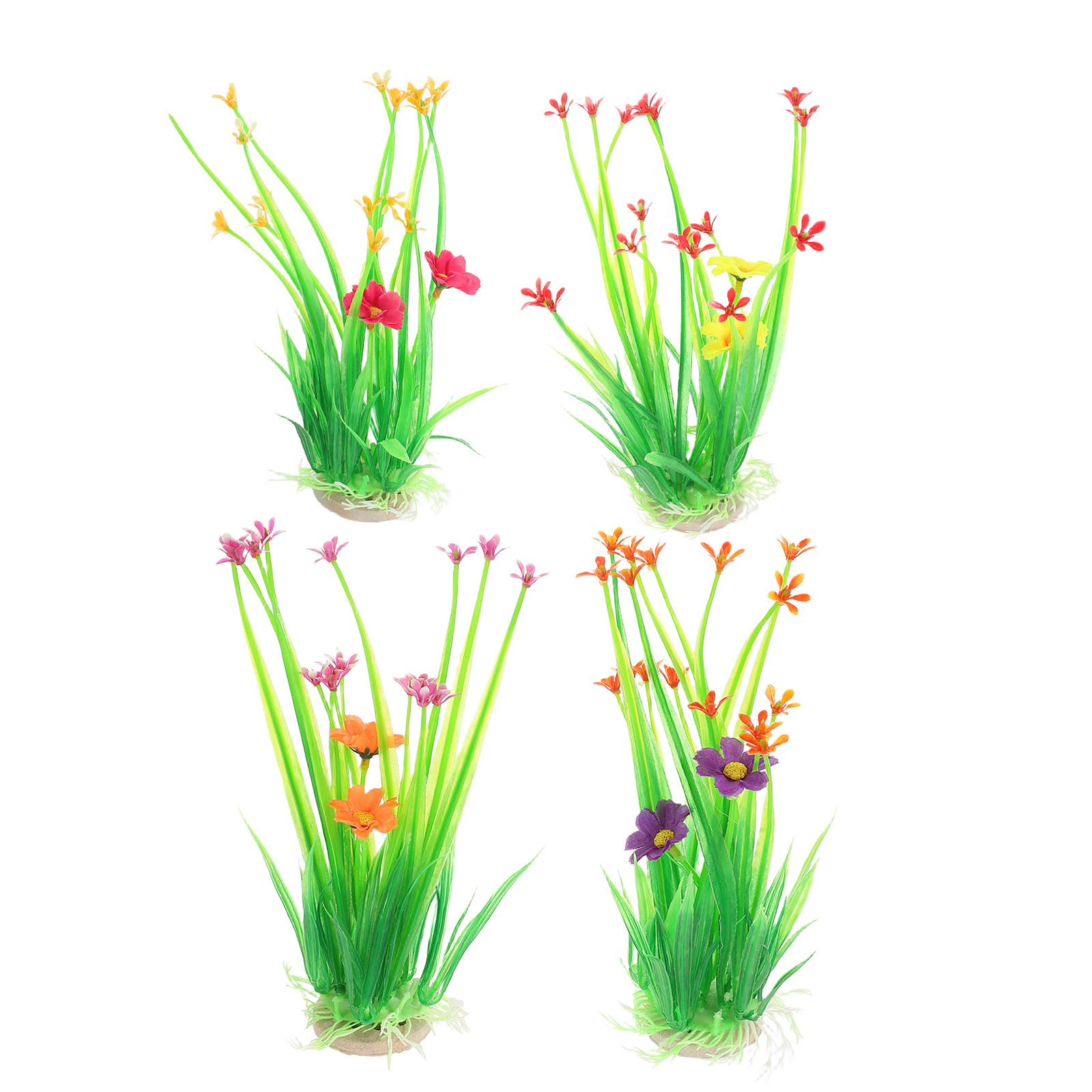 4pcs Artificial Aquarium Plant - đánh giá và giá Aquarium Planted Sand