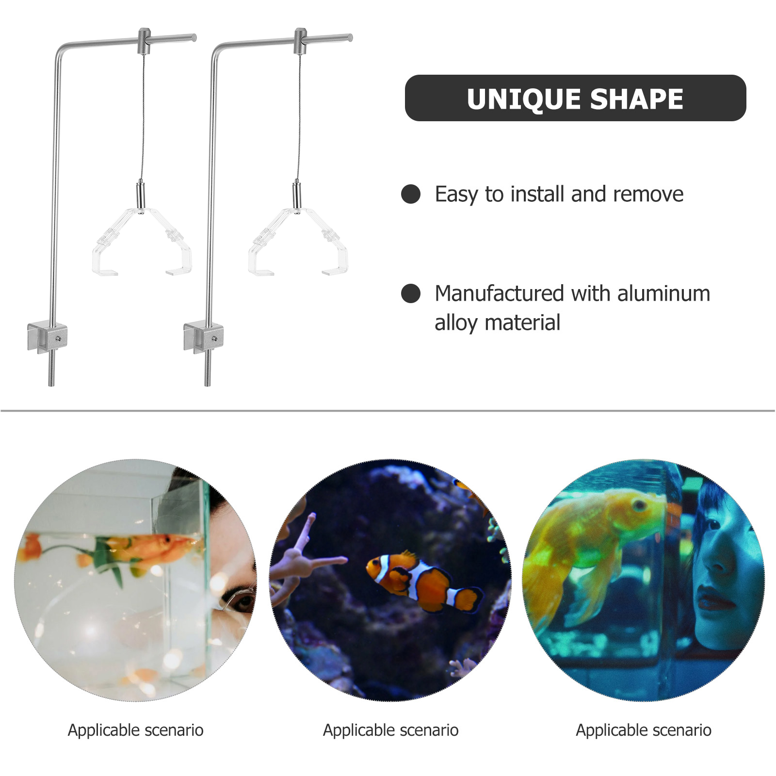 2pcs Aquarium Light Holder Wit - đánh giá và giá Aquarium Planted Fish Tank