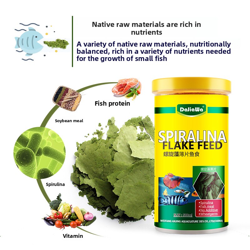 DaJiaWa Spirulina Flake Fish F - đánh giá và giá Tetra Food Tropical Flakes