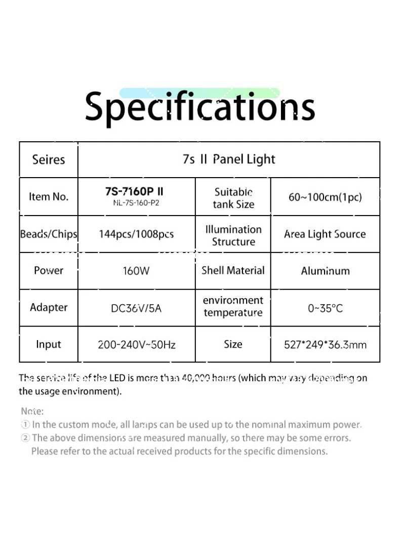 Aquarium LED Light 160W RGB Fu - đánh giá và giá Aquarium Plant Original